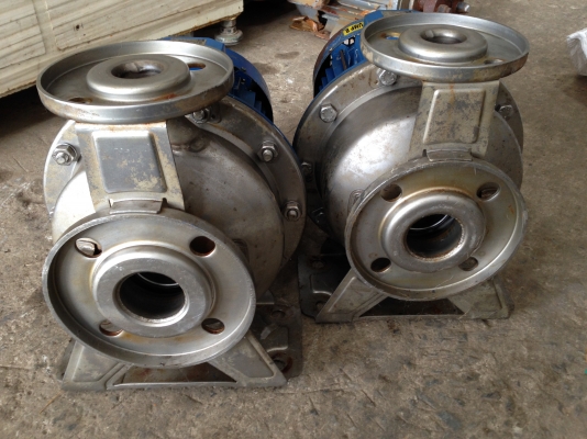 ขายปั้มน้ำหอยโข่งหัวสแตนเลส Ebara 3 HP. 380 V เข้า 2 นิ้ว ออก 1 นิ้ว สภาพสวย วิ่งนิ่มพร้อมใช้งาน มี 2 ตัวครับ