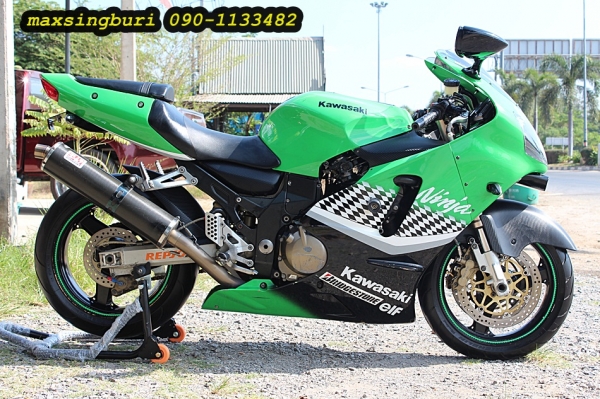 แม็กสิงห์บุรี//KAWASAKI NINJA ZX12 ปี2001 สภาพสวย เครื่องดีพร้อมใช้ เสียสรรพาสมิตรแล้ว 139000