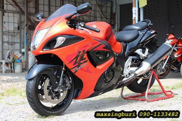 แม็กสิงห์บุรี//>>ด่วนรถเทิร์นไว้ โครตถูก<< SUZUKI HAYABUSA ปี2008 สวยๆสีเดิมพร้อมใช้ 299000