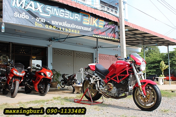 แม็กสิงห์บุรี//DUCATI MONSTER S4R ปี2004 สวย โหด หล่อ แรง แต่งเพียบ เสียสรรพาสมิตรแล้ว 239000