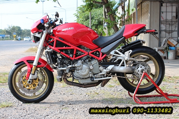 แม็กสิงห์บุรี//DUCATI MONSTER S4R ปี2004 สวย โหด หล่อ แรง แต่งเพียบ เสียสรรพาสมิตรแล้ว 239000