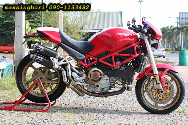 แม็กสิงห์บุรี//DUCATI MONSTER S4R ปี2004 สวย โหด หล่อ แรง แต่งเพียบ เสียสรรพาสมิตรแล้ว 239000