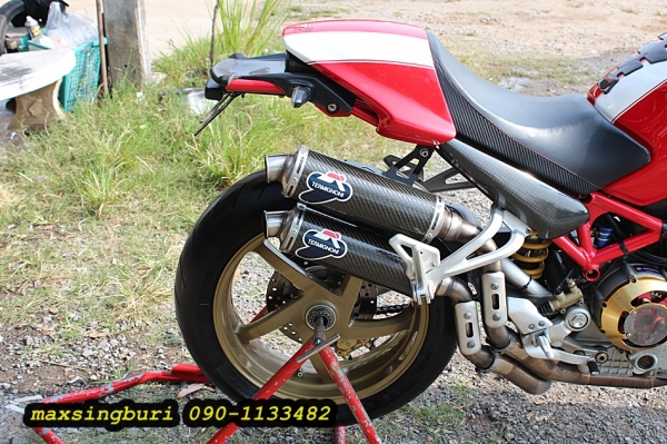 แม็กสิงห์บุรี//DUCATI MONSTER S4R ปี2004 สวย โหด หล่อ แรง แต่งเพียบ เสียสรรพาสมิตรแล้ว 239000