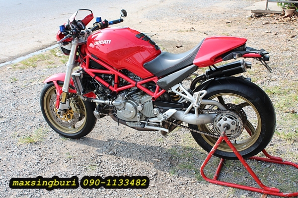 แม็กสิงห์บุรี//DUCATI MONSTER S4R ปี2004 สวย โหด หล่อ แรง แต่งเพียบ เสียสรรพาสมิตรแล้ว 239000