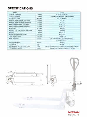 ขาย รถ MANUAL STACKER  NISSAN EP มือหนึ่ง และมือสอง ราคาถูกสุดในไทย 0811108882
