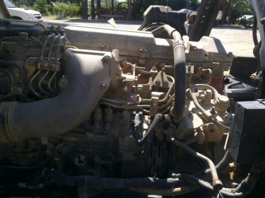 HINO 3M วางเครื่อง MEGA 260 แรงม้า ดัมพ์สามมิตร