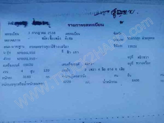 รถบรรทุก 6 ล้อ ยี่ห้อ ISUZU รุ่น NPR 120 แรงม้า รถบรรทุก 6 ล้อ ยี่ห้อ ISUZU รุ่น NPR 120 แรงม้า