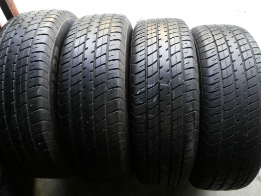 ล้อกะทะ vios ยางดันลอป 185 60 15 ยางปี 2013 ดอกเต็ม