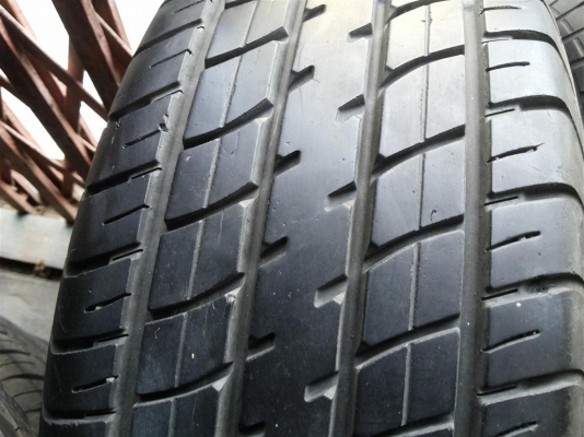 ล้อกะทะ vios ยางดันลอป 185 60 15 ยางปี 2013 ดอกเต็ม