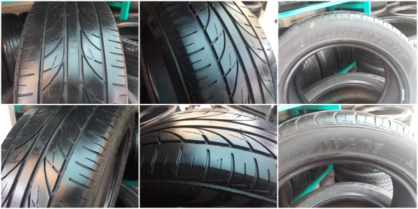 ขายยาง195/55/15 ยาง BRIDGESTONE my-01 ปี 12 ( 1ชุด )