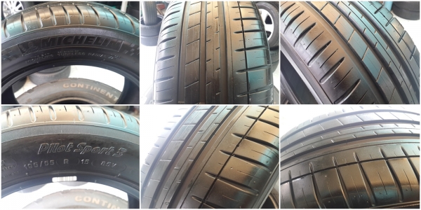 ขายยาง195/55/15 ยางMICHELIN pilot sport 3 ปี 11 (2เส้น) ปี 10 (2เส้น)
