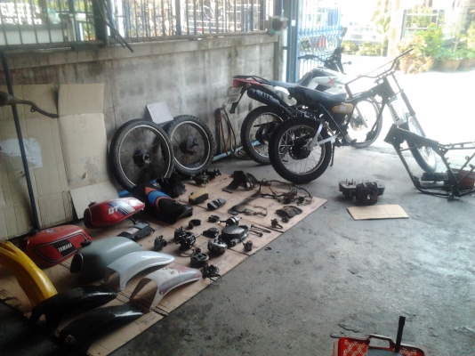 ระเบิดอะไหล่ yamaha dt 125 mono(เต็มคัน)