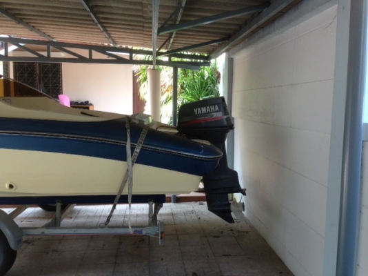 ขายเรือ YAMAHA 18 ฟุต เครื่อง YAMAHA 70 HP พร้อม เทเลอร์