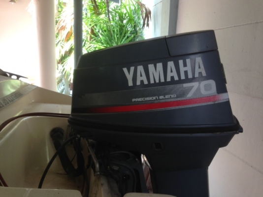 ขายเรือ YAMAHA 18 ฟุต เครื่อง YAMAHA 70 HP พร้อม เทเลอร์