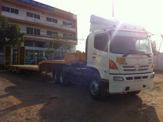 ขายหัวลาก Hino 320 แรงม้า พร้อมหาง 3 เพลา สะพานไฮโดรลิก พร้อมใช้งาน