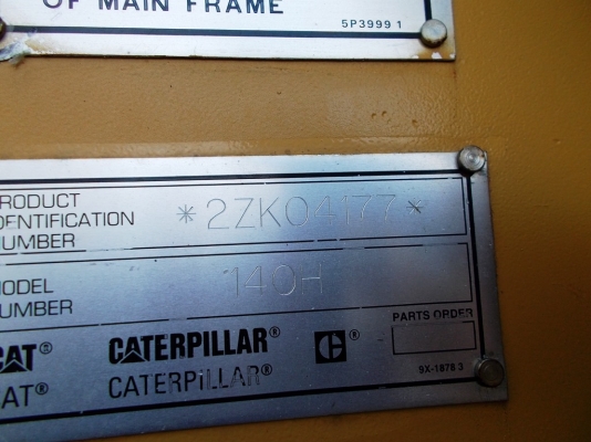 ขาย! รถเกรดนำเข้ามือสอง CATERPILLAR รุ่น 140H/2ZK04177/13,439ชม./ปี1999/รถสต๊อคอยู่ที่อเมริกา ราคาสุดพิเศษสำหรับสิ้นปี้