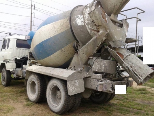 รถโม่ปูน hino FS 271 เครื่อง EK 100 260 แรง โม่ตรง 6Q รถพร้อมใช้งาน