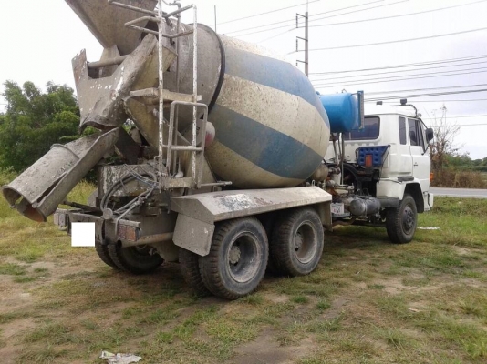 รถโม่ปูน hino FS 271 เครื่อง EK 100 260 แรง โม่ตรง 6Q รถพร้อมใช้งาน