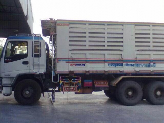 ขายรถสิบล้อ ISUZU DECA FXZ 320 HP EURO2 ปี 51พ่วงแม่+ลูกดั้ม 3คาน คอกเกษตรดั้มราคาต่อรองได้