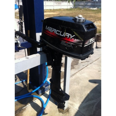 ขายเครื่องยนต์เรือ Mercury 5แรงม้า หางสั้น นำเข้าจากญี่ปุ่น