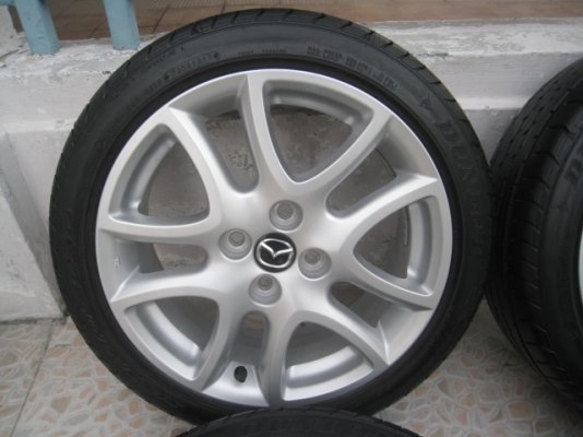 ขายล้อแม็ก Mazda 2ป้ายแดง 16"x6.5" et50 4รู100 +ยาง ผลิตสัปดาห์ที่ 13ปี13 สนใจติดต่อเล็กคลองสามครับ   (081-3747940)