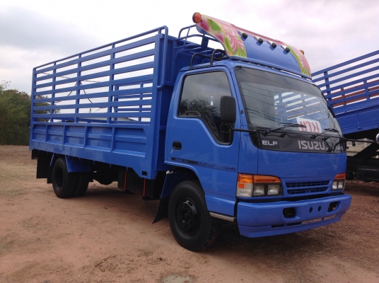 ขายรถบรรทุก6ล้อ ISUZU NPR 120 แรง หัวการ์ตูน รถห้าง กระบะคอกเหล็กยาว 5 เมตร สภาพสวยพร้อมใช้งาน เอกสารพร้อมโอน