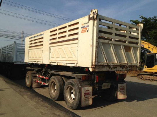 ต้องการขาย ISUZU 360HP ปี 54 ดั๊มแม่-ลูก คอกกะบะสามมิตร ลูก3เพลา