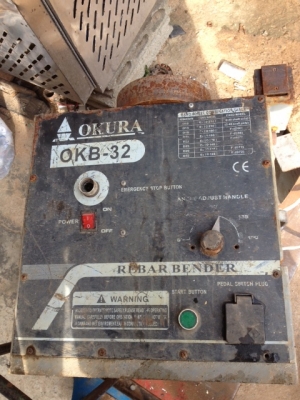 เครื่องดัดเหล็กสภาพพร้อมใช้งานครับขนาดดัดได้สูงสุด 32  มิลครับน้ำหนักประมาณ 115  กก. ครับเป็นของโอคูลาครับราคาเบิกใหม่เกือบแปดหมื่นครับ  ราคานี้คุ้มมากครับ