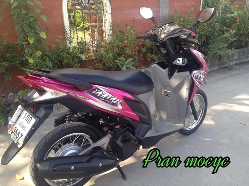 ขายHonda click สีชมพูดำ รถ9เดือน ขายHonda click สีชมพูดำ รถ9เดือน