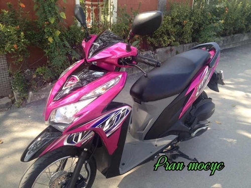 ขายHonda click สีชมพูดำ รถ9เดือน ขายHonda click สีชมพูดำ รถ9เดือน