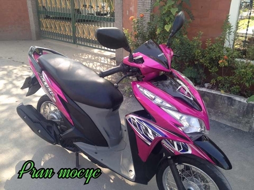 ขายHonda click สีชมพูดำ รถ9เดือน ขายHonda click สีชมพูดำ รถ9เดือน