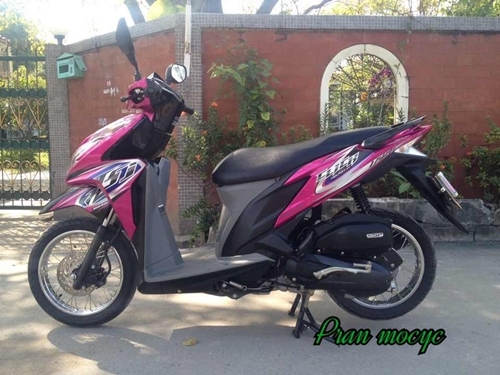 ขายHonda click สีชมพูดำ รถ9เดือน