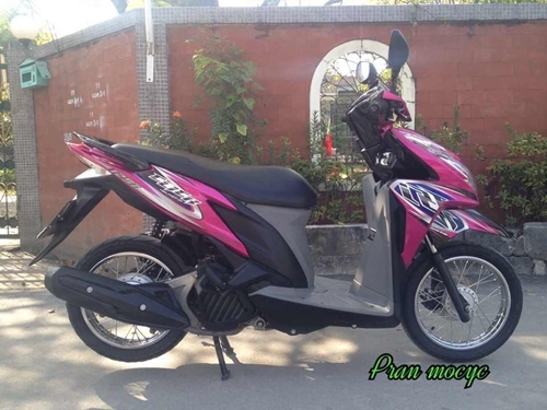 ขายHonda click สีชมพูดำ รถ9เดือน ขายHonda click สีชมพูดำ รถ9เดือน