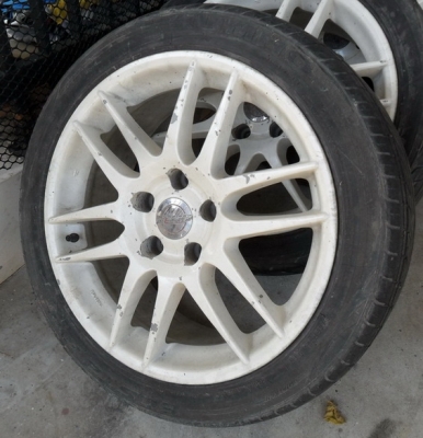 WORK  ขอบ 17 นิ้ว สีขาว 5 รู 114