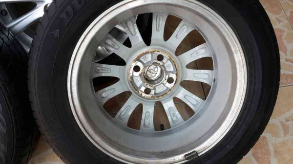 แม็กโตโยต้า วีออส ขอบ15 4รู100 พร้อมยาง 185 60 15 ปี11  มี1ชุด