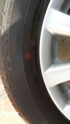 แม็กโตโยต้า วีออส ขอบ15 4รู100 พร้อมยาง 185 60 15 ปี11  มี1ชุด