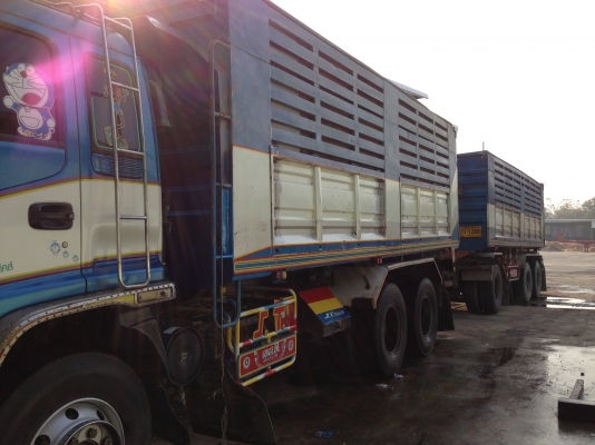 อีซูซุ 320 แรง ดั๊มแม่ลูก  รถวิ่งงานตลอด