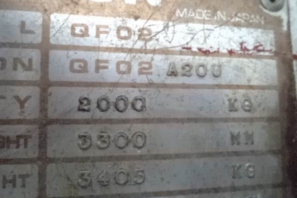 ขายรถยก FORKLIFT NISSAN QF02 เครื่องยนต์ดีเซล3สูบ 2ตัน ราคา 128,000 บาท