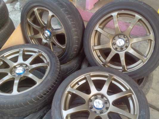 ขายแม็ก17มือสองพร้อมยาง4รู100 กว้าง7