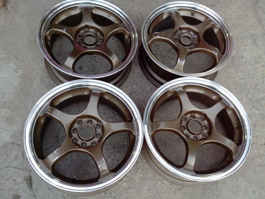 ขายแม็ก17master 4รู100/114 japan มือสอง กว้าง7นิ้ว