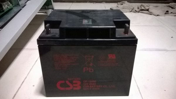 ขายแบตเตอรี่มือสองขนาด 40 Ah ยี่ห้อ CSB ครับ