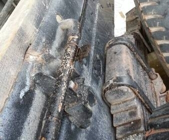 รถบรรทุก 10 ล้อดั๊มพ์ท้องเรือ ยี่ห้อ NISSAN ลงหัว HINO 2 เพลา 225 แรงม้า