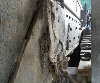 รถบรรทุก 10 ล้อดั๊มพ์ท้องเรือ ยี่ห้อ NISSAN ลงหัว HINO 2 เพลา 225 แรงม้า