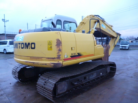ขาย! รถขุดนำเข้ามือสอง SUMITOMO รุ่น SH120-3 / 120A3-7500 / ปี 2008 / 5403ชม. รถสต๊อคอยู่ที่ญี่ปุ่น