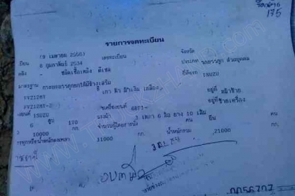 รถบรรทุก 10 ล้อดั๊มพ์ ยี่ห้อ ISUZU รุ่น FVZ12MY 170 แรงม้า