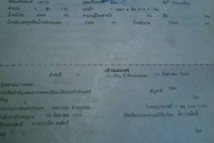 รถบรรทุก 6ล้อดั๊มพ์ ยี่้ห้อ ISUZU 110แรง