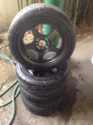 ล้อ EVO ROTA กว้าง 7" พร้อมใช้ สภาพดี ไม่เคยซ่อมทำสี ล้อ EVO ROTA กว้าง 7" พร้อมใช้ สภาพดี ไม่เคยซ่อมทำสี