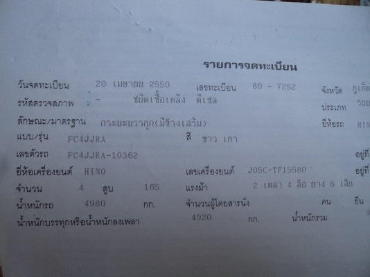 ขาย915000บาท รถ6ล้อฮีโน่เมก้าสภาพ90\%สวยสดทั้งคันพร้อมใช้งานคับ
