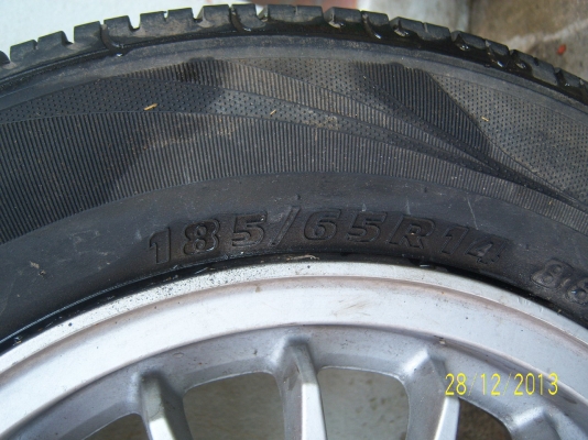 ล้อแม็กอะไหล่ ขอบ14 พร้อมยาง 185 65 14