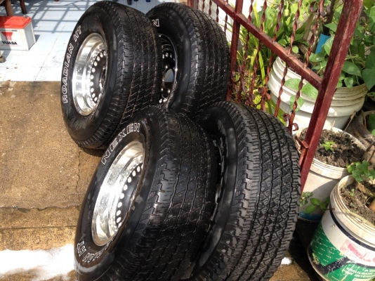 ล้อ OFF ROAD JAPANแท้ ขอบ15 กว้าง7นิ้วอ๊อฟ15พร้อมยางล้อเบามากครับ